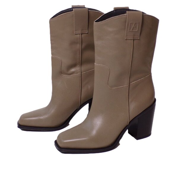 🆕FRANCO SARTO Valor Square Toe Mid-Calf Boot 7 Gray - Picture 5 of 13